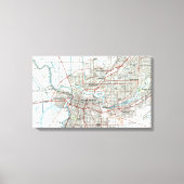 Sacramento California Map (1994) Canvas Afdruk (Voorkant)