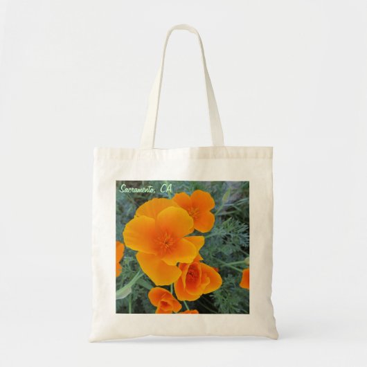 Sacramento California Poppy Tote Bag (Voorkant)