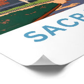 Sacramento California Reisprint Poster (Hoek)