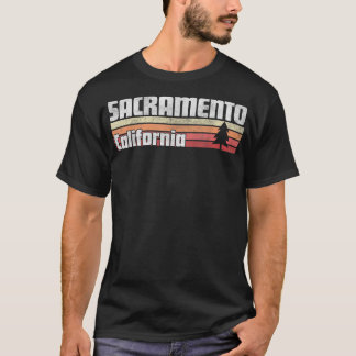 Sacramento California Retro Style  70s 80s T-shirt
