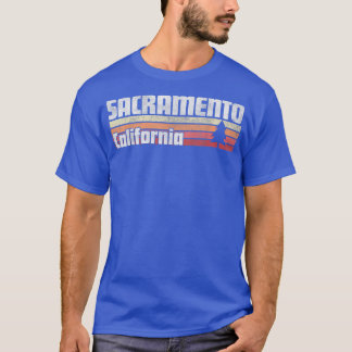 Sacramento California Retro Style 70s 80s T-shirt