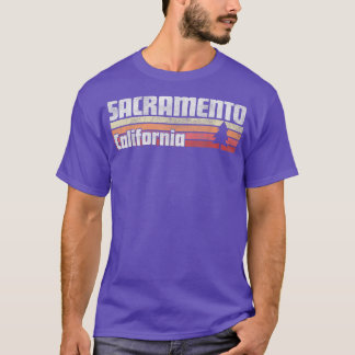 Sacramento California Retro Style Vintage 70s 80s T-shirt