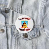 Sacramento California Ronde Button 7,6 Cm (In situ)