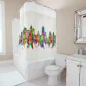 Sacramento California Skyline Douchegordijn (In situ)