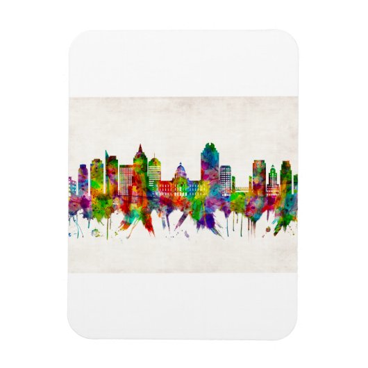 Sacramento California Skyline Magneet (Verticaal)