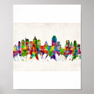 Sacramento California Skyline Poster