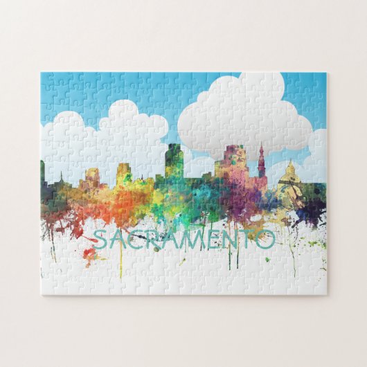 SACRAMENTO, CALIFORNIA SKYLINE SP - LEGPUZZEL (Horizontaal)