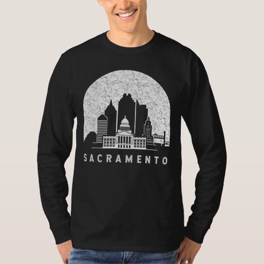 Sacramento California  skyline T-shirt (Voorkant)