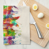 Sacramento California Skyline Theedoek (Quarter Fold)