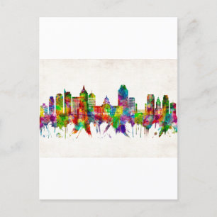 Sacramento California Skyline Uitnodiging Briefkaart