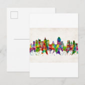 Sacramento California Skyline Uitnodiging Briefkaart (Voorkant / Achterkant)