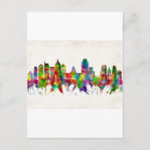Sacramento California Skyline Uitnodiging Briefkaart (Voorkant)