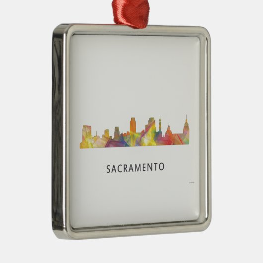 SACRAMENTO, CALIFORNIA SKYLINE WB1 - METALEN ORNAMENT (Rechts)