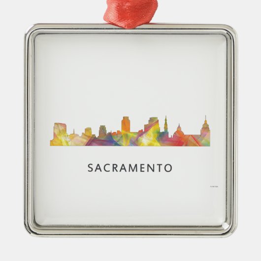 SACRAMENTO, CALIFORNIA SKYLINE WB1 - METALEN ORNAMENT (Voorkant)