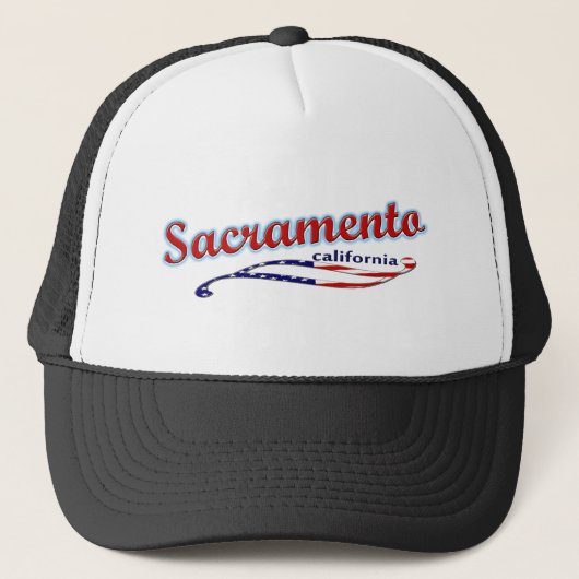 Sacramento California Trucker Hat Trucker Pet (Voorkant)