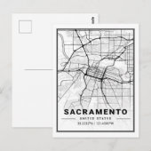 Sacramento California, Verenigde Staten: reisstadk Briefkaart (Voorkant / Achterkant)