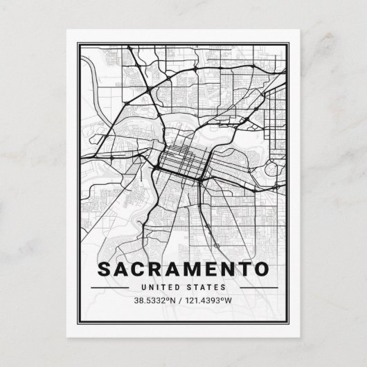 Sacramento California, Verenigde Staten: reisstadk Briefkaart (Voorkant)