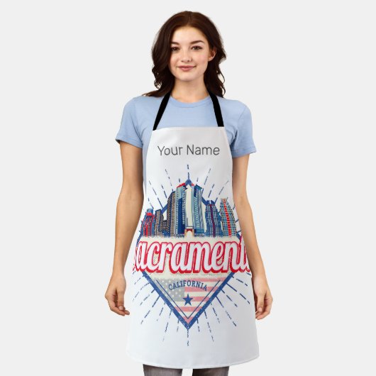 Sacramento California Verenigde Staten Skyline Ver Schort (Gedragen)