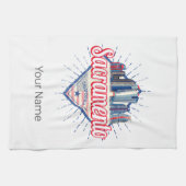 Sacramento California Verenigde Staten Skyline Ver Theedoek (Horizontaal)