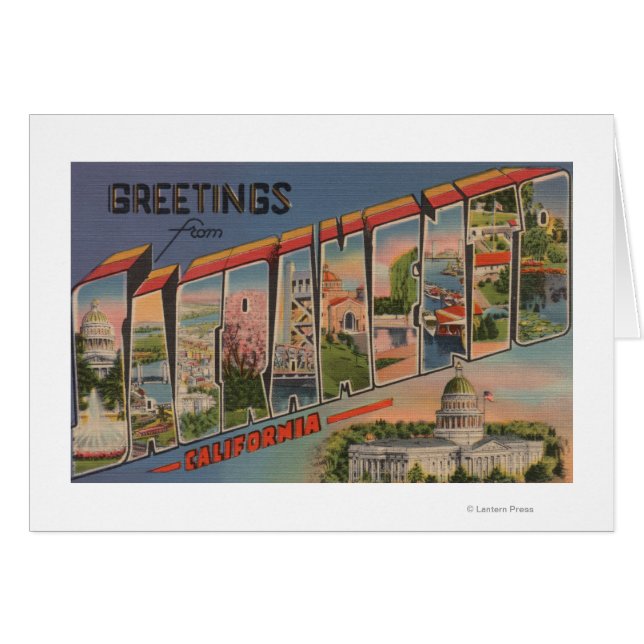 Sacramento, CaliforniaLarge Letter Scenes (Voorkant Horizontaal)
