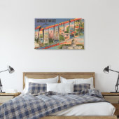 Sacramento, CaliforniaLarge Letter Scenes 2 Canvas Afdruk (Insitu (Slaapkamer))
