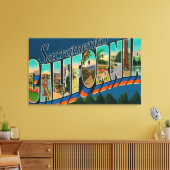 Sacramento, CaliforniaLarge Letter Scenes Canvas Afdruk (Insitu (Woonkamer))