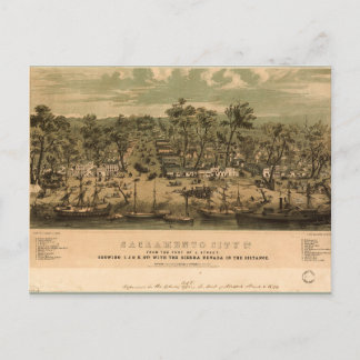 Sacramento, Californië (1850) Briefkaart