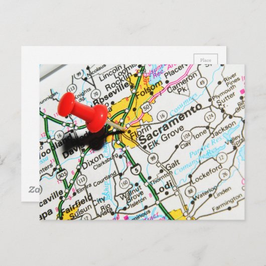 Sacramento, Californië Briefkaart (Voorkant / Achterkant)