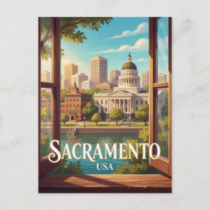 Sacramento Californië Historisch Reizen Briefkaart