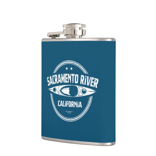 Sacramento, Californië Kayaking Heupfles (Links)