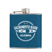 Sacramento, Californië Kayaking Heupfles (Voorkant)