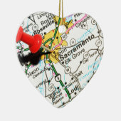 Sacramento, Californië Keramisch Ornament (Rechts)