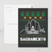 Sacramento Californië Lelijke Kerstmis Briefkaart (Voorkant / Achterkant)