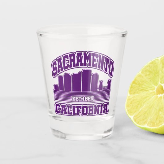 Sacramento, Californië Shot Glas (Voorkant)