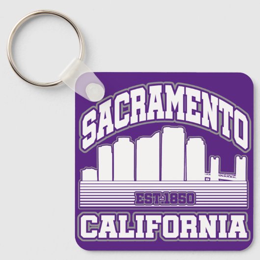 Sacramento, Californië Sleutelhanger (Voorkant)