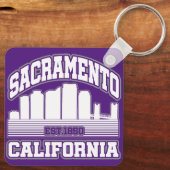 Sacramento, Californië Sleutelhanger (Achterkant)