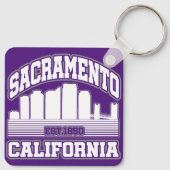 Sacramento, Californië Sleutelhanger (Achterkant)