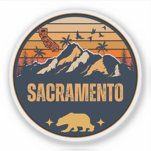 Sacramento, Californië Sticker (Voorkant)
