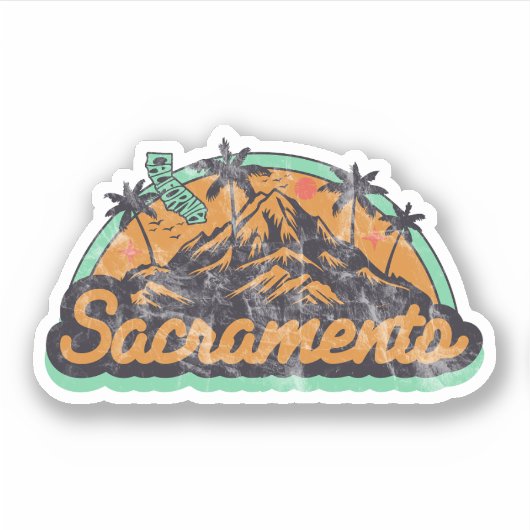 Sacramento, Californië Sticker (Voorkant)