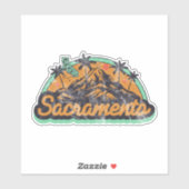 Sacramento, Californië Sticker (Vel)