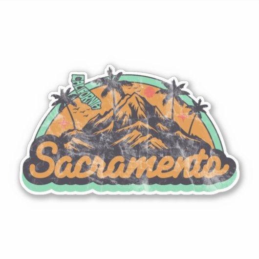 Sacramento, Californië Sticker (Voorkant)