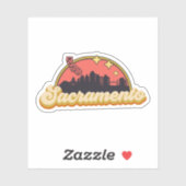 Sacramento, Californië Sticker (Vel)