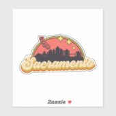 Sacramento, Californië Sticker (Vel)