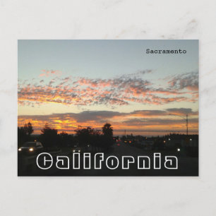 Sacramento Californië - Verkeer tijdens de avond Briefkaart