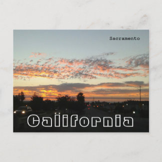 Sacramento Californië - Verkeer tijdens de avond Briefkaart