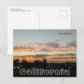 Sacramento Californië - Verkeer tijdens de avond Briefkaart (Voorkant / Achterkant)