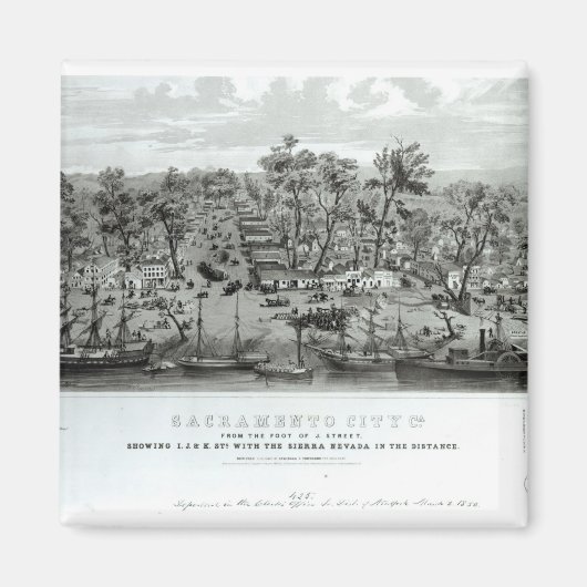 Sacramento City, California Magneet (Voorkant)