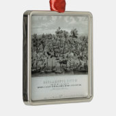 Sacramento City, California Metalen Ornament (Rechts)