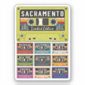  Sacramento City reizen Sticker (Voorkant)