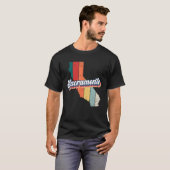 Sacramento City Retro  Hometown California T-shirt (Voorkant volledig)